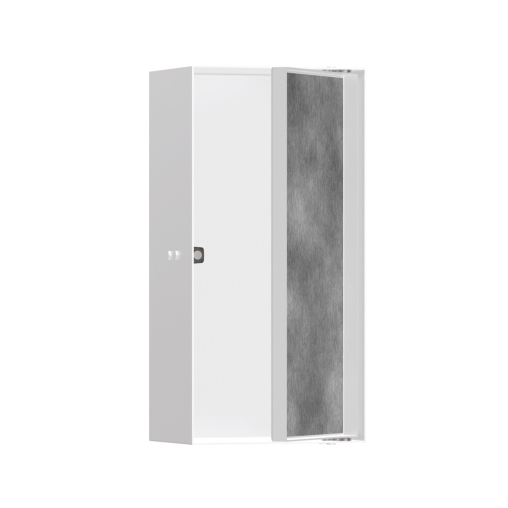 Hansgrohe 56082700 Xtrastoris Rock Wall Niche With Tileable Door Matte White