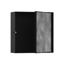 Hansgrohe 56085670 Xtrastoris Rock Wall Niche With Tileable Door Matte Black