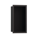 Hansgrohe 56095340 Xtrastoris Individual Wall Niche Matte Black With Design Frame Brushed Black Chrome