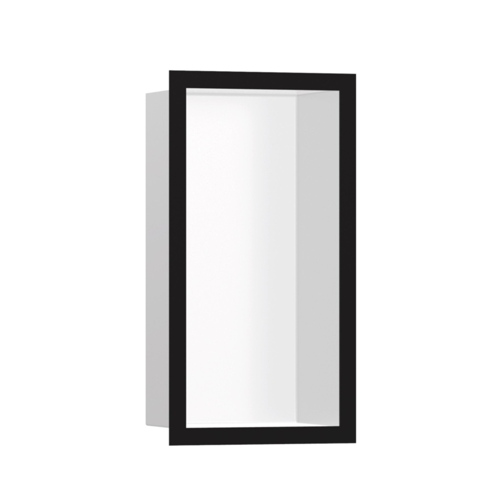 Hansgrohe 56096670 Xtrastoris Individual Wall Niche Matte White With Design Frame Matte Black