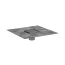 Hansgrohe 56130801 Raindrain Brilliance Point Drain Set 4"X 4" Trim Brushed Stainless Steel
