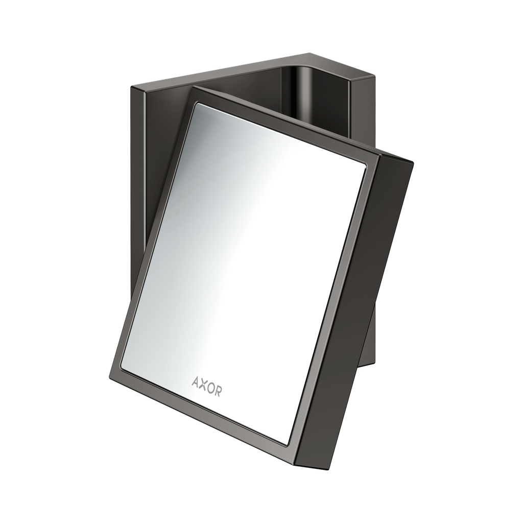 Hansgrohe 42649330 Axor Universal Rectangular Shaving Mirror Polished Black Chrome