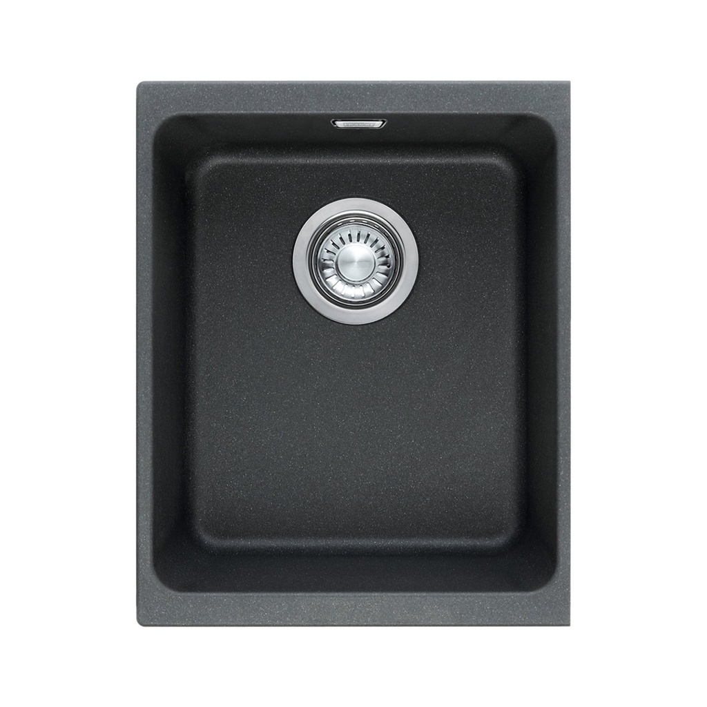 Franke KBG110-13ON Kubus Granite Undermount Single Sink Onyx