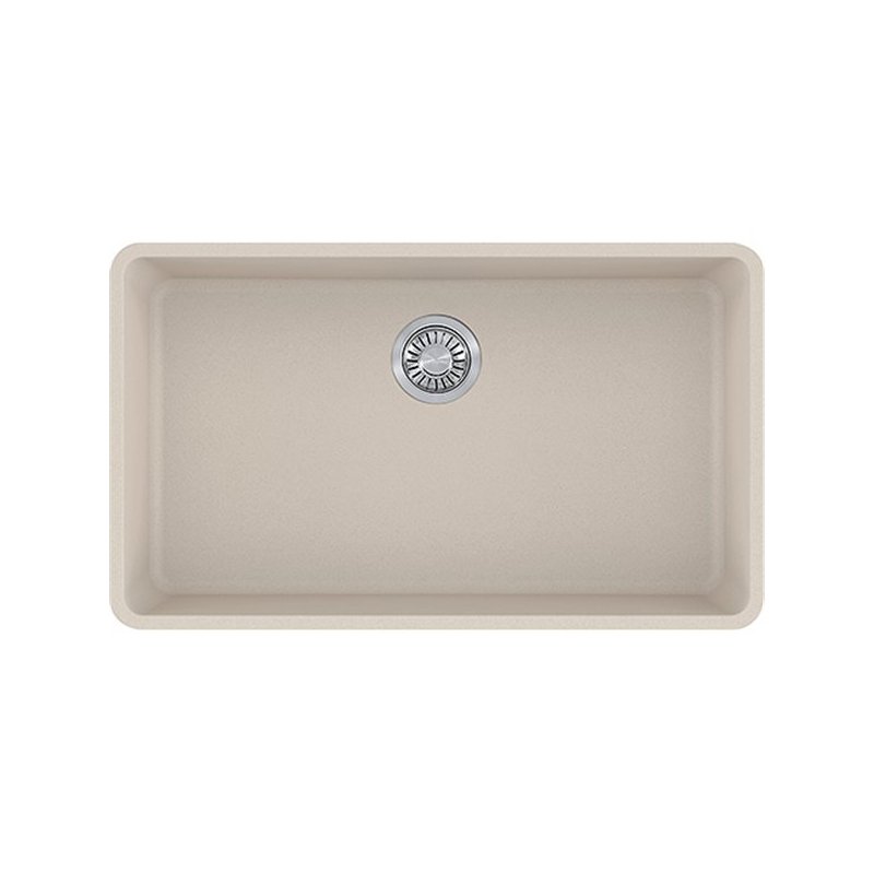 Franke KBG110-31CH Kubus Granite Undermount Single Sink Champagne