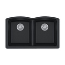 Franke ELG120ONY-CA Ellipse Granite Undermount Double Sink Onyx