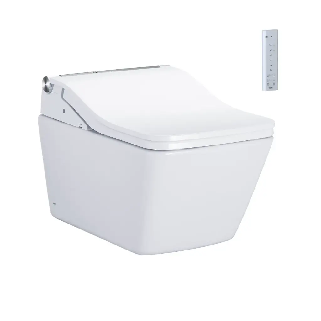 TOTO CWT4494549CMFGA#MS SW Wall Hung Toilet With Auto Flush Washlet Cotton