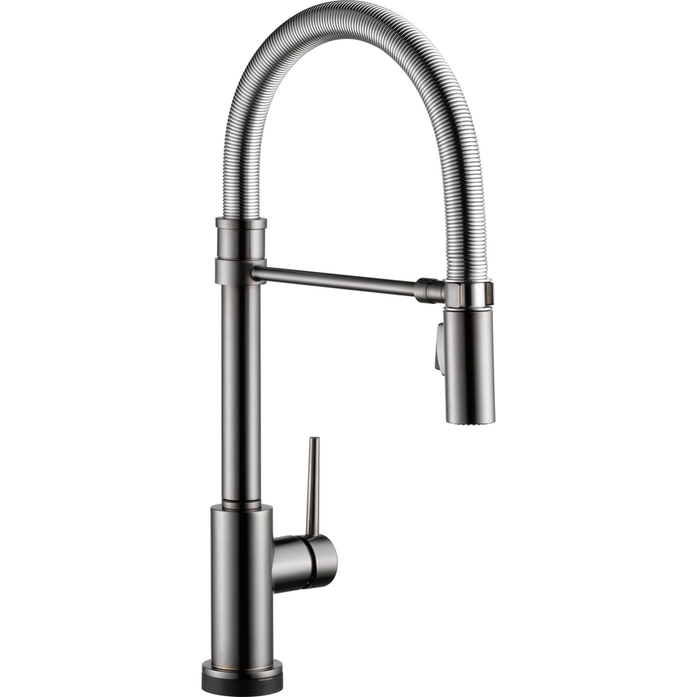 Delta 9659TL-KS-DST Trinsic Pro Pulldown Touchless Kitchen Faucet Black Stainless