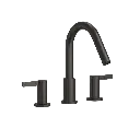 TOTO TBG11201UA#MBL GF Three Hole Roman Tub Filler Trim Matte Black