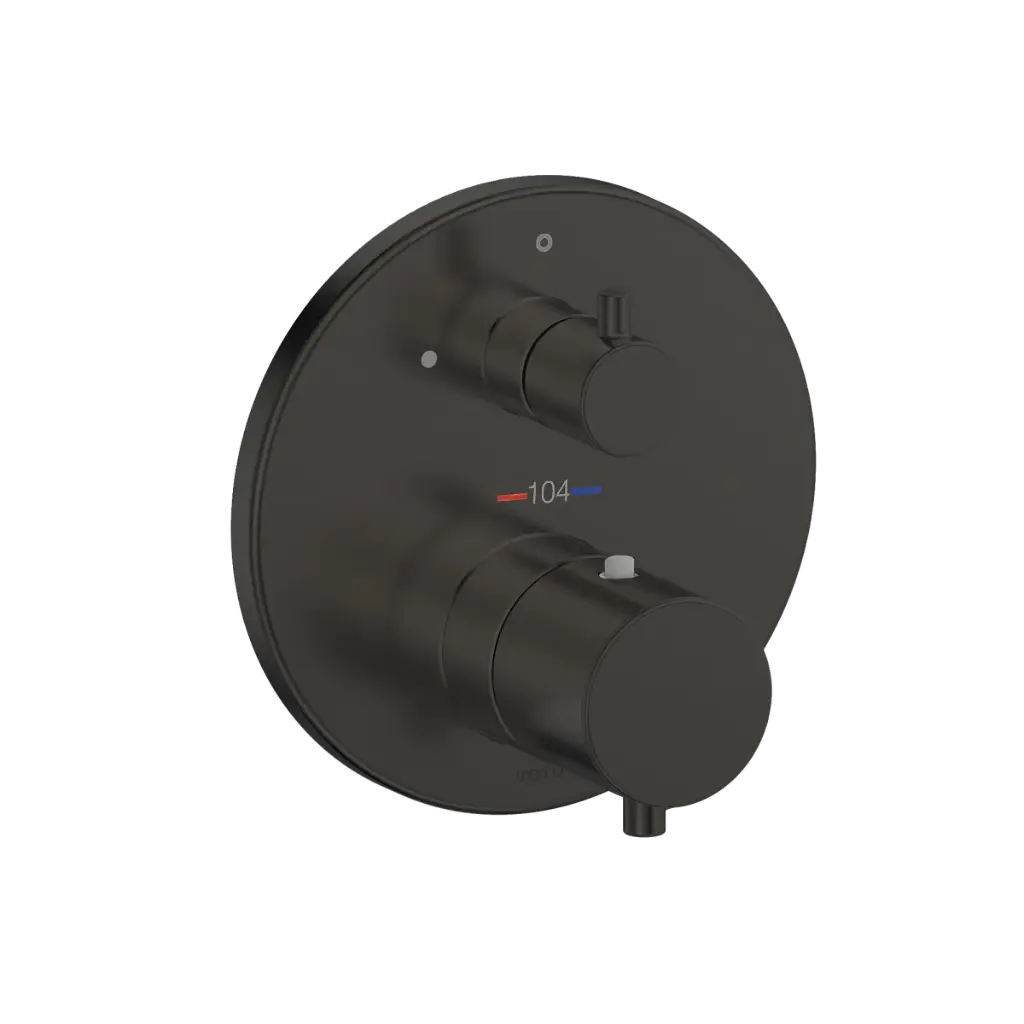 TOTO TBV01407U#MBL Thermostatic Mixing Valve with Volume Control Trim Matte Black