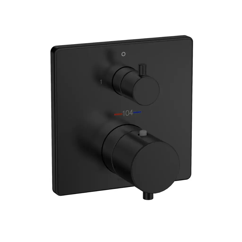 TOTO TBV02404U#MBL Thermostatic Mixing Valve with Two Way Diverter Trim Matte Black