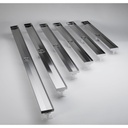 ACO 92228 End Outlet Shower Channel Brushed Stainless 700 mm