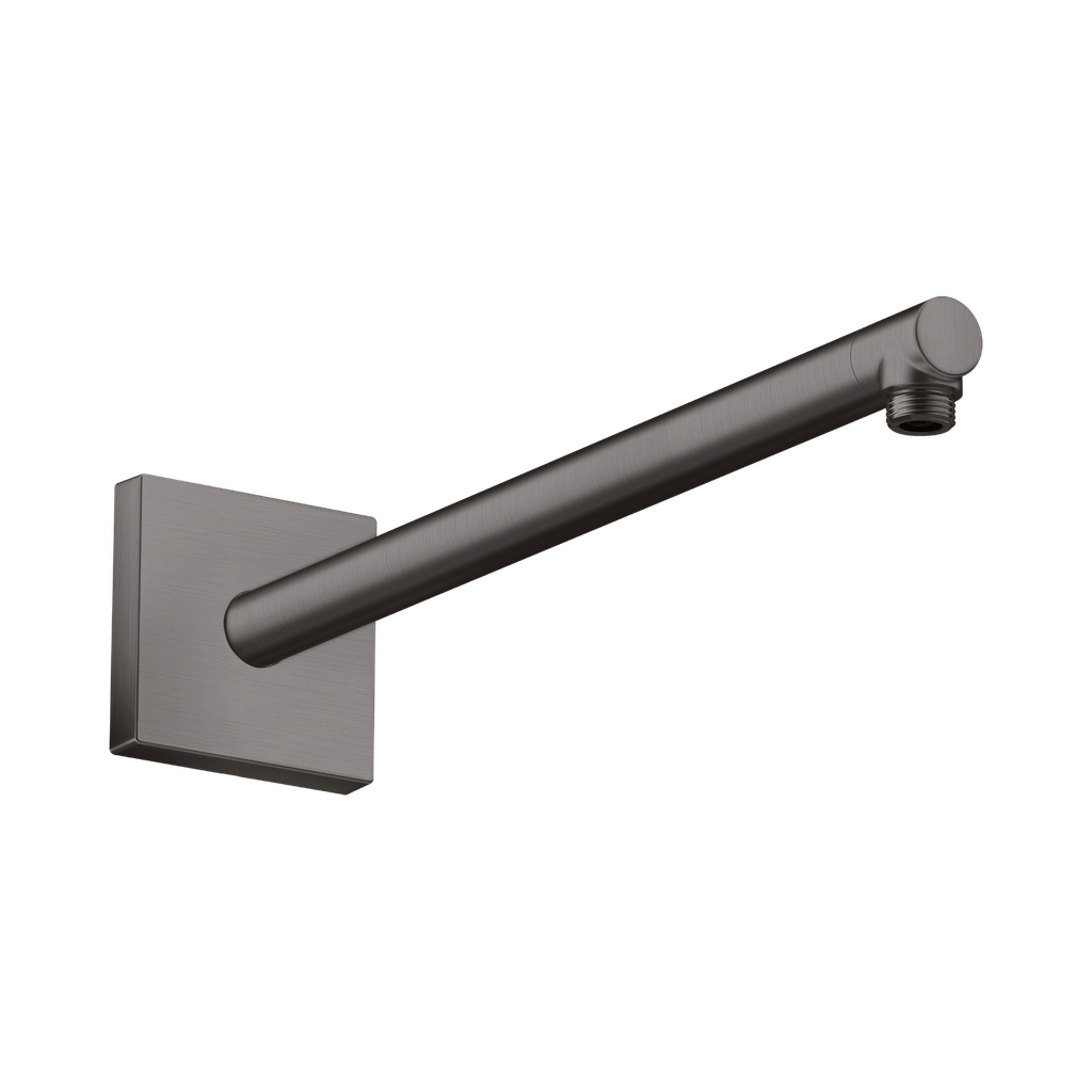 Hansgrohe 26436341 Axor Showerarm Square 15" Brushed Black Chrome