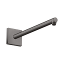 Hansgrohe 26436341 Axor Showerarm Square 15" Brushed Black Chrome
