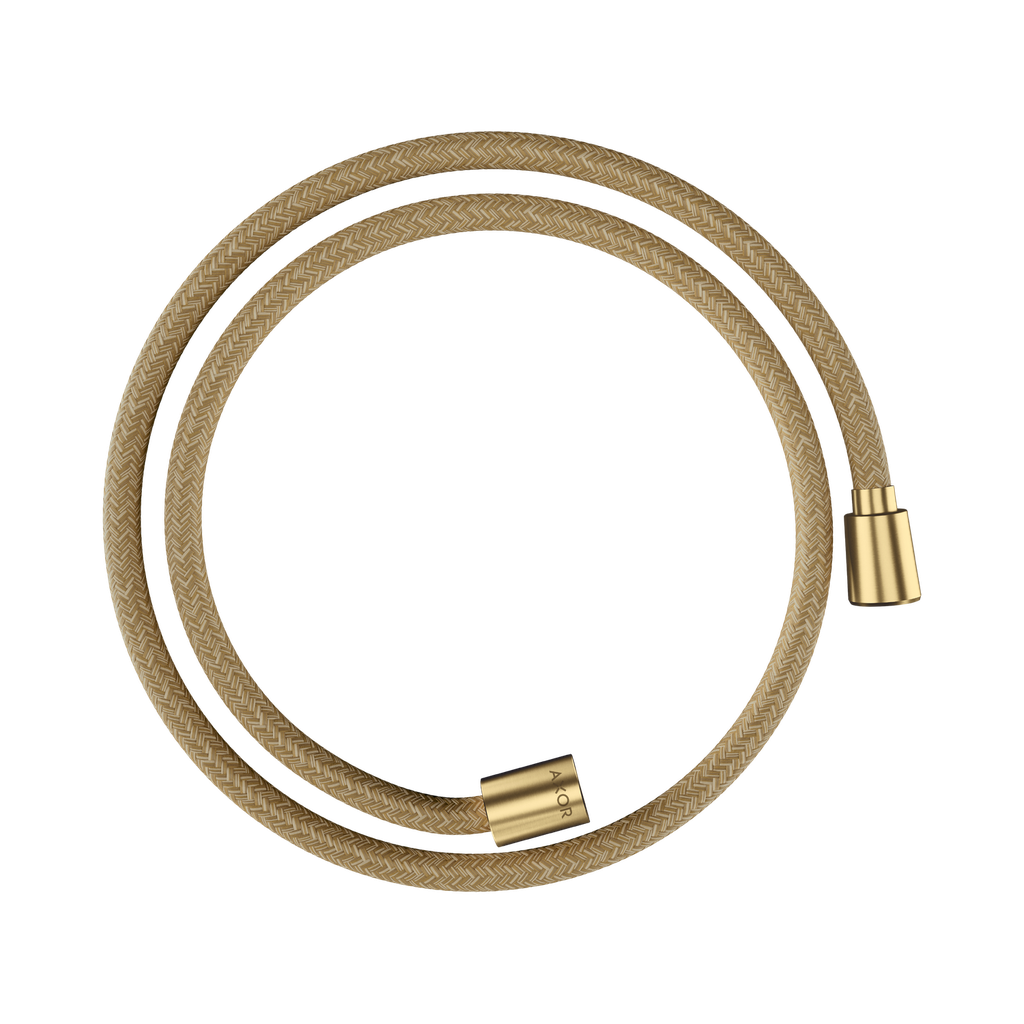 Hansgrohe 28227250 Axor Textile Hose With Cylindircal And Conical Nut 49" Brushed Gold Optic