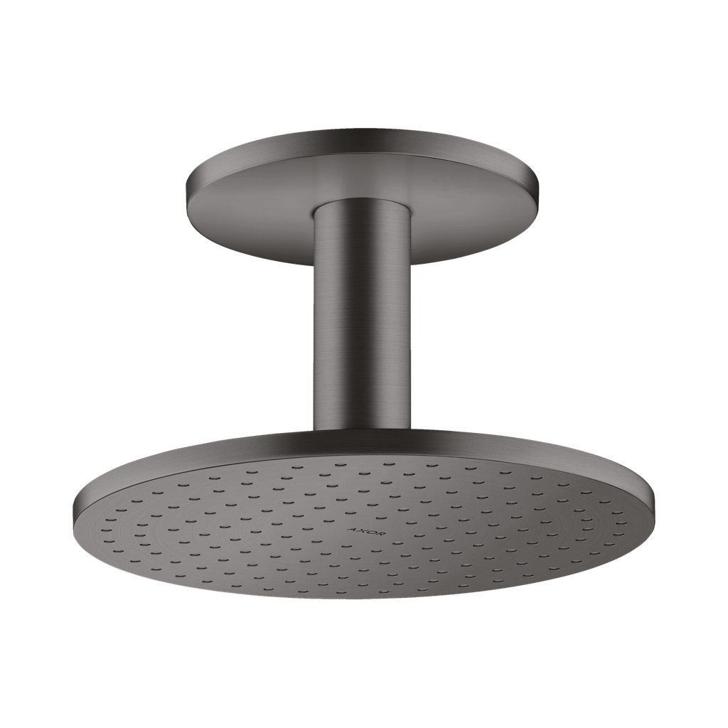 Hansgrohe 35297341 Axor Showerhead 250 2-Jet with Ceiling Connection Brushed Black Chrome