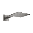 Hansgrohe 35310331 Axor Showerhead 250 Square 2-Jet with Showerarm Trim Polished Black Chrome