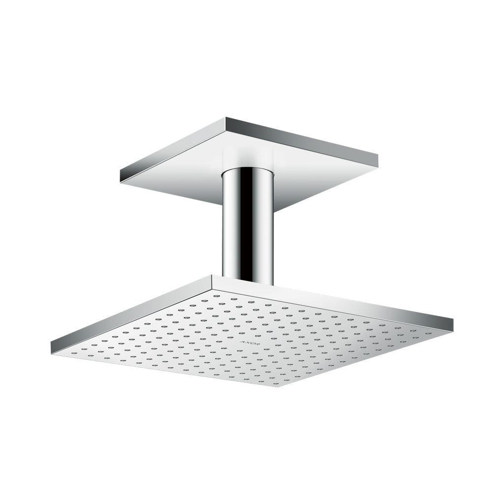 Hansgrohe 35312001 Axor Showerhead 250 Square 2-Jet with Ceiling Connection Chrome