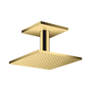Hansgrohe 35312991 Axor Showerhead 250 Square 2-Jet with Ceiling Connection Polished Gold Optic