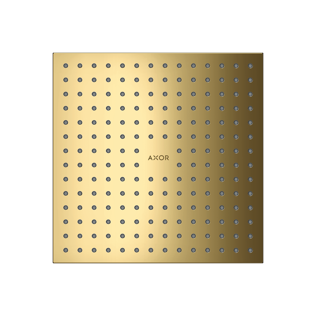 Hansgrohe 35313991 Axor Showerhead 250 Square 2-Jet Polished Gold Optic