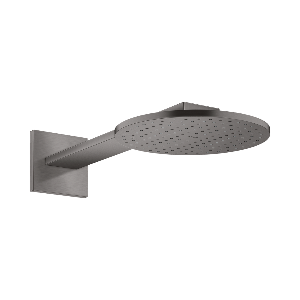 Hansgrohe 35364341 Axor Showerhead 250 2-Jet with Showerarm Trim Brushed Black Chrome