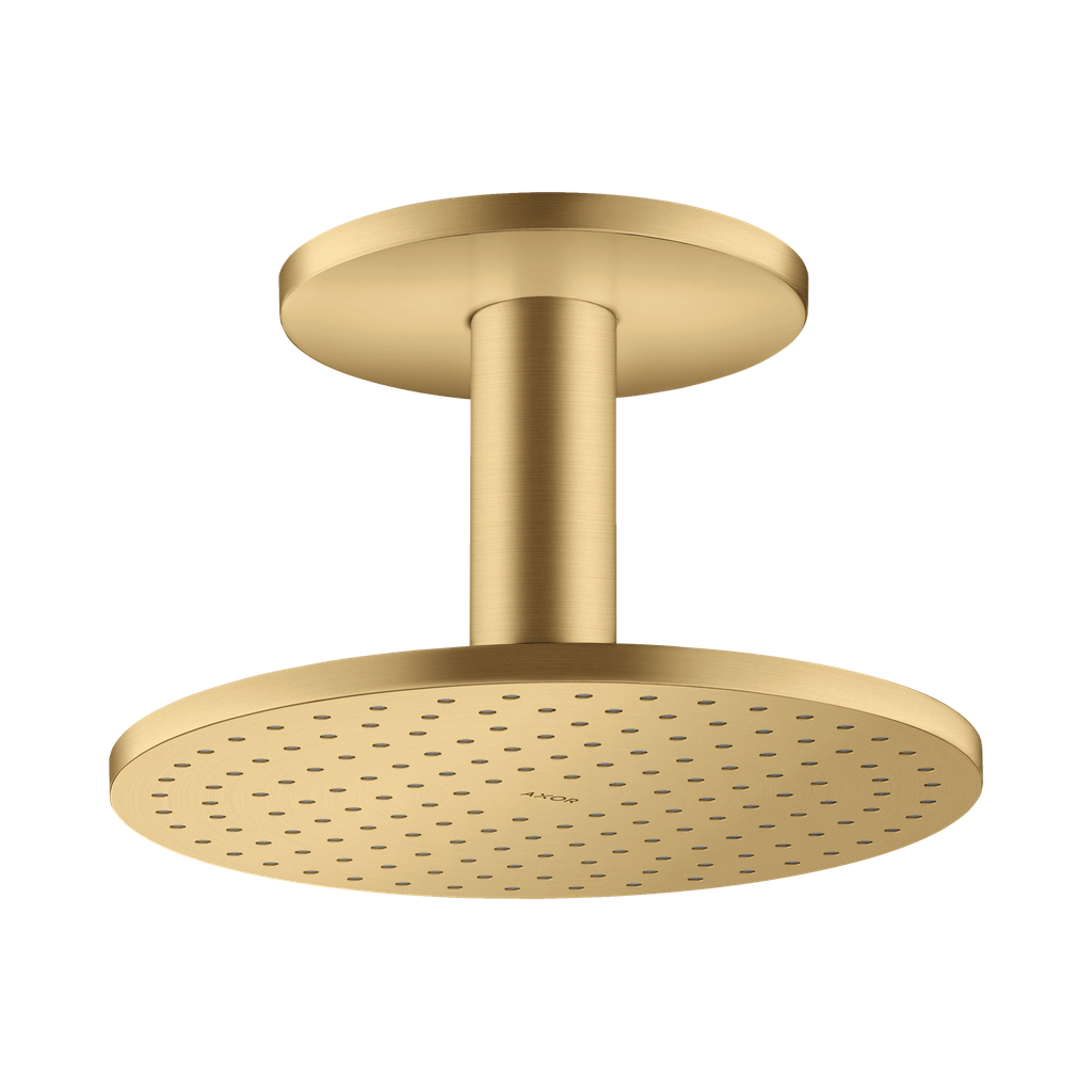 Hansgrohe 35365251 Axor Showerhead 250 2-Jet with Ceiling Connection Brushed Gold Optic