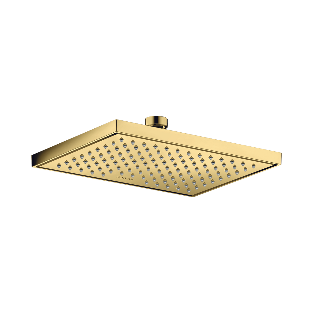 Hansgrohe 35370991 Axor Showerhead Square 245/185 1-Jet Polished Gold Optic