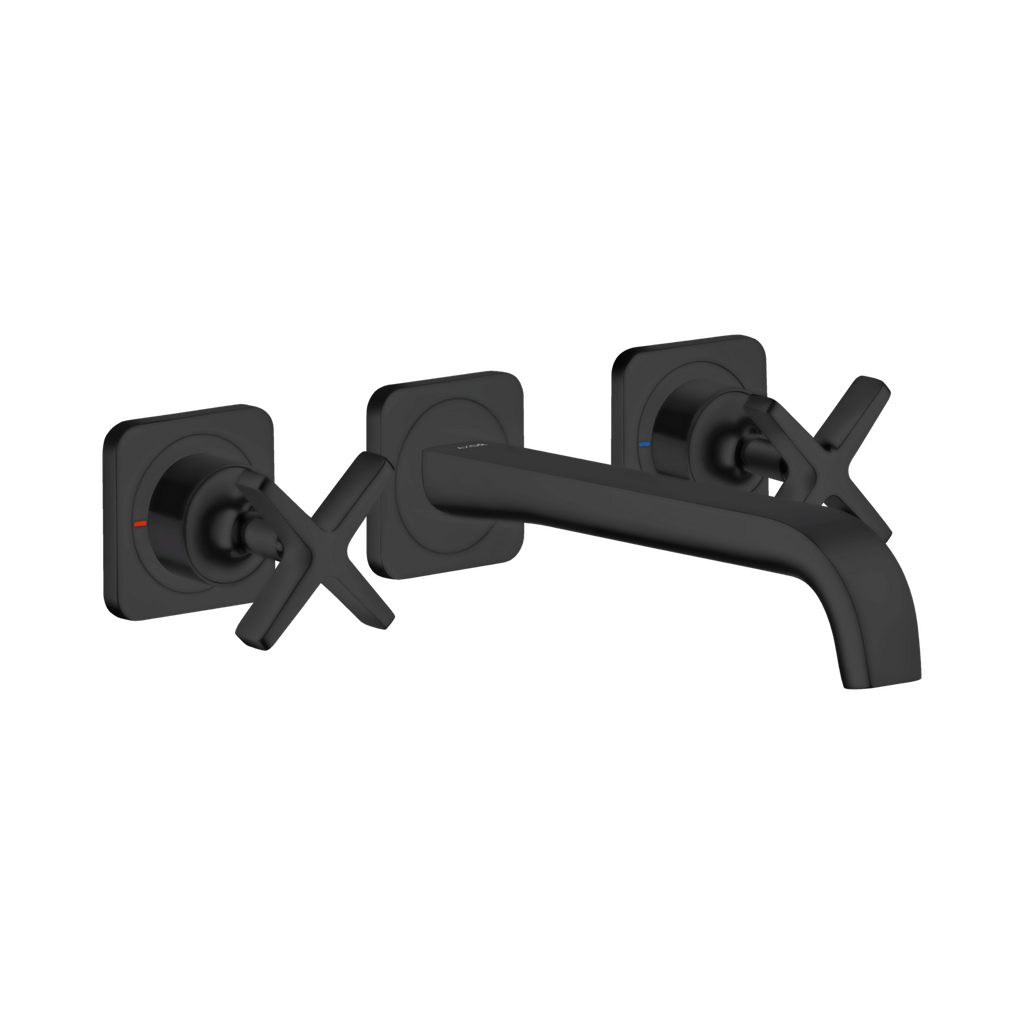 Hansgrohe 36107671 Axor Citterio Wall Mounted Widespread Faucet Trim Matte Black
