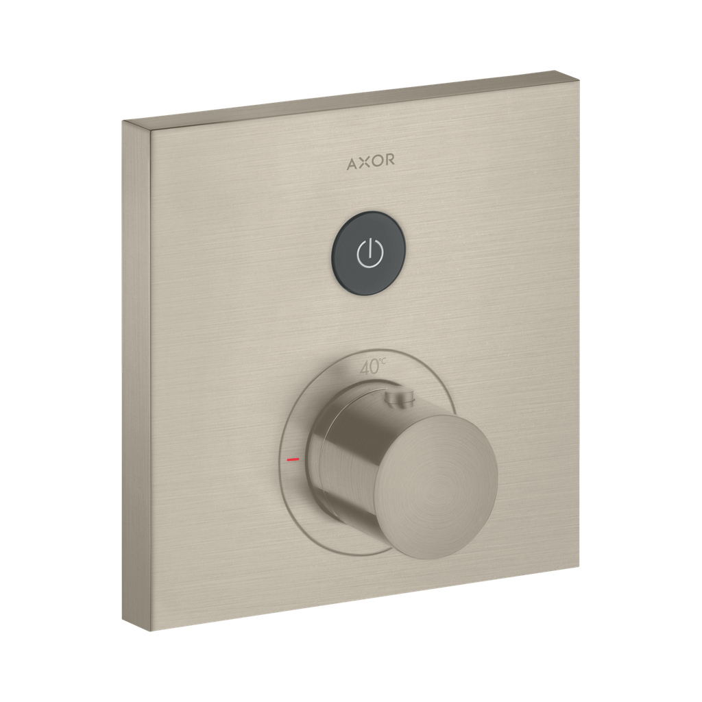 Hansgrohe 36714821 Axor ShowerSelect Thermostatic Square Trim Brushed Nickel