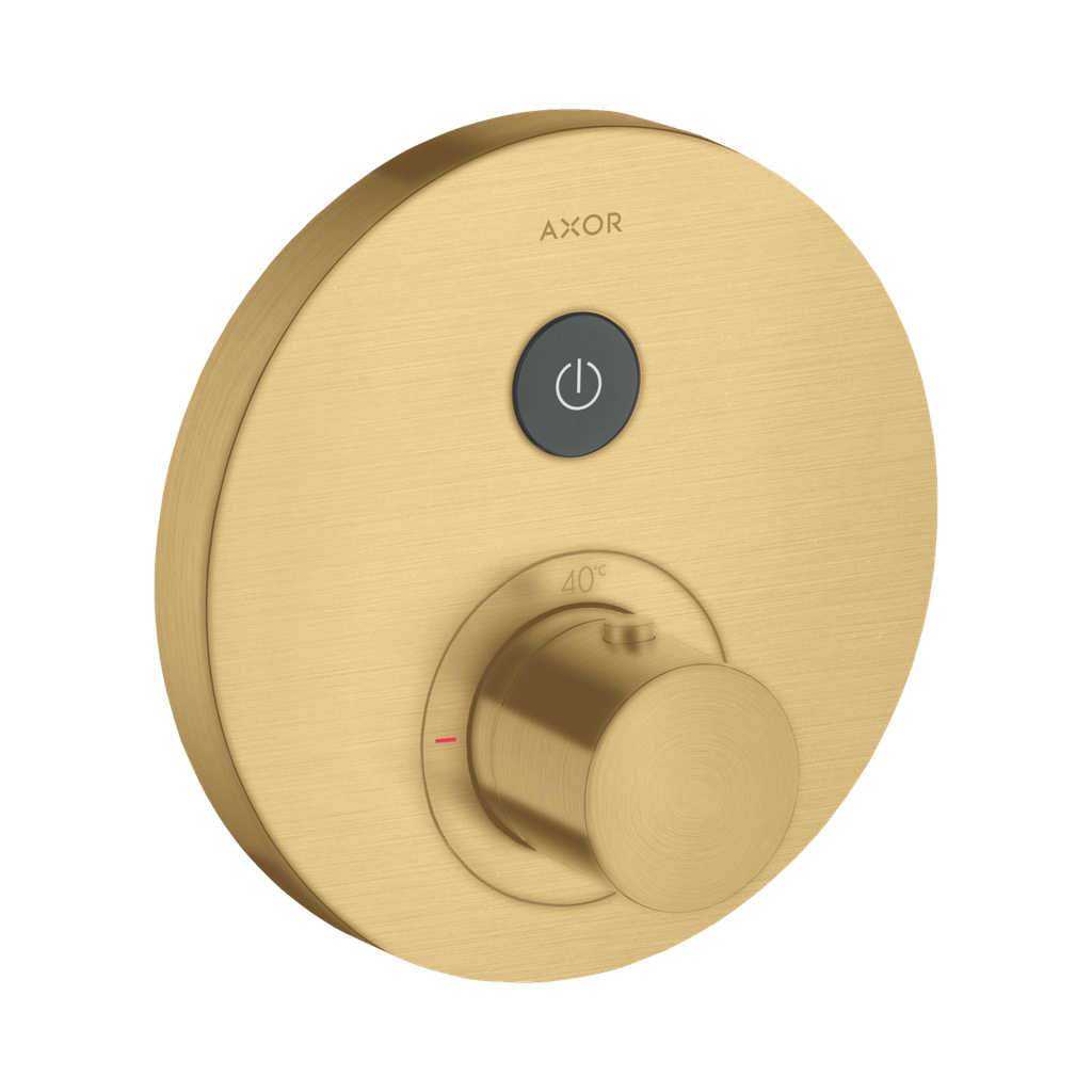 Hansgrohe 36722251 Axor ShowerSelect Thermostatic Round Trim Brushed Gold Optic