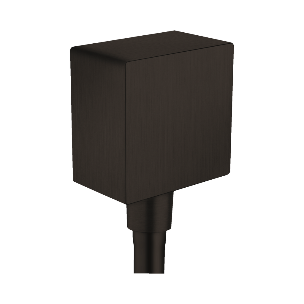 Hansgrohe 36732671 Axor Wall Outlet Square With Check Valves Matte Black