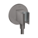 Hansgrohe 36733341 Axor Wall Outlet Round Handshower Holder Brushed Black Chrome