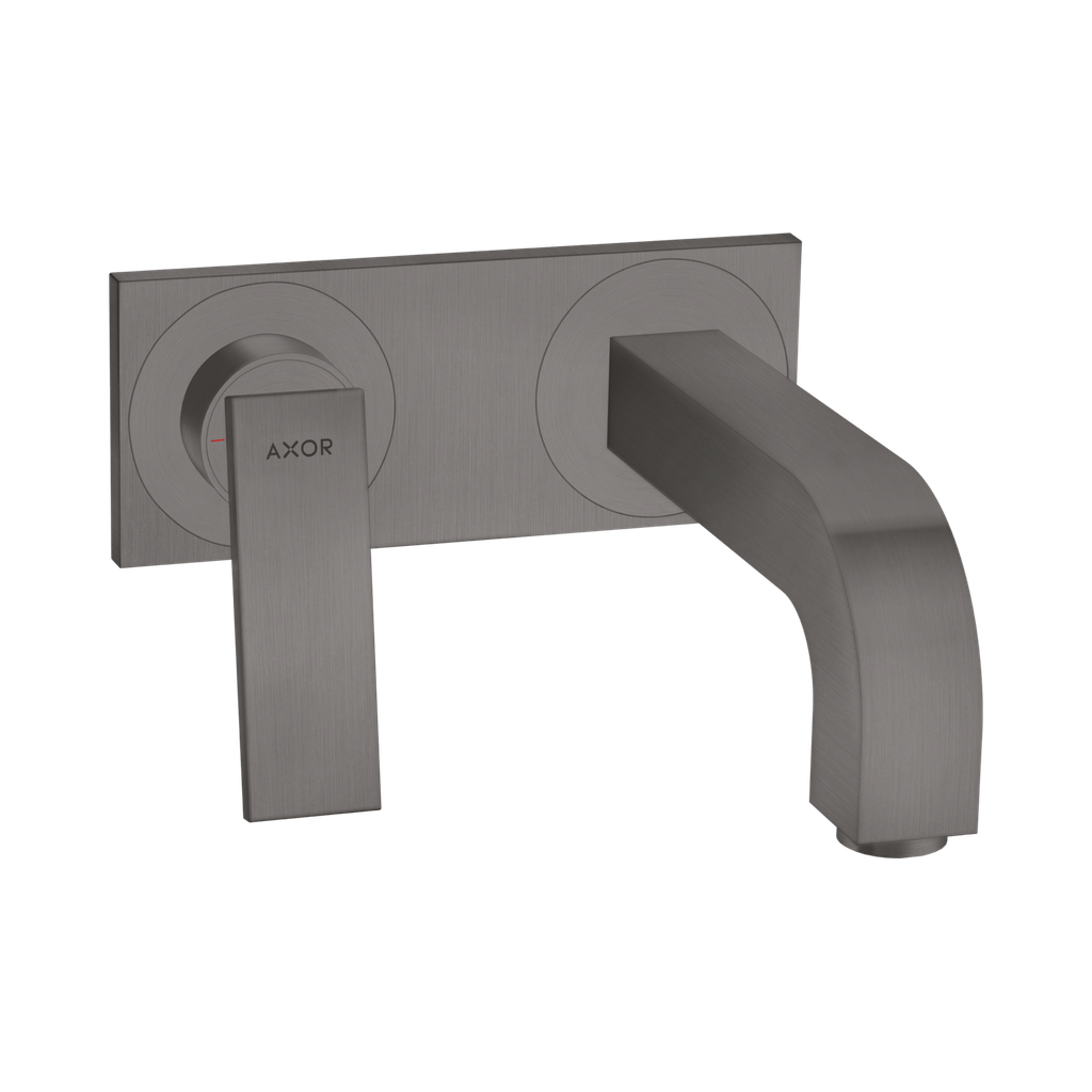 Hansgrohe 39119341 Axor Citterio Wall Mounted Single Handle Faucet Trim Brushed Black Chrome