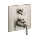 Hansgrohe 39720821 Axor Citterio Thermostatic Trim with Volume Control and Diverter Brushed Nickel