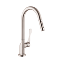 Hansgrohe 39846801 Axor Citterio HighArc 2-Spray Kitchen Faucet Steel Optic Finish