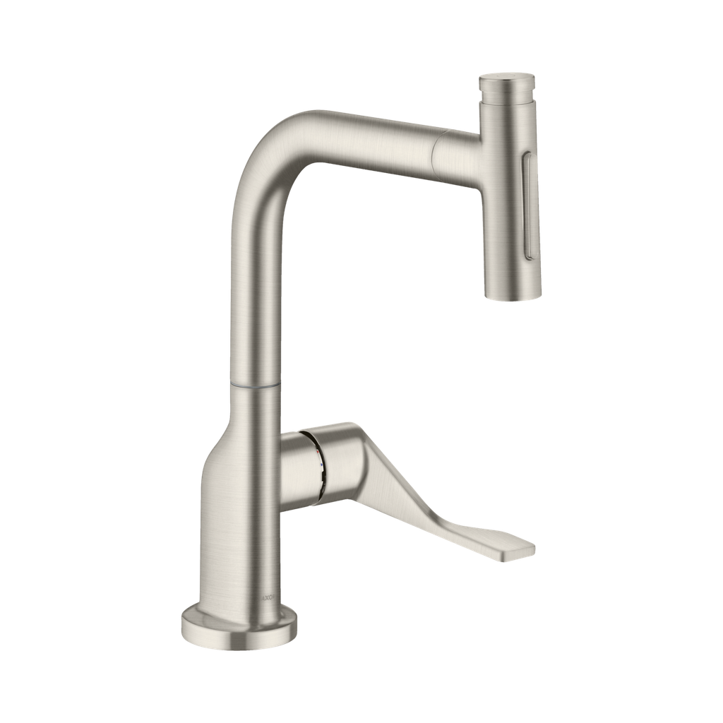 Hansgrohe 39856801 Axor Citterio Kitchen Faucet Select 2-Spray Steel Optic Finish