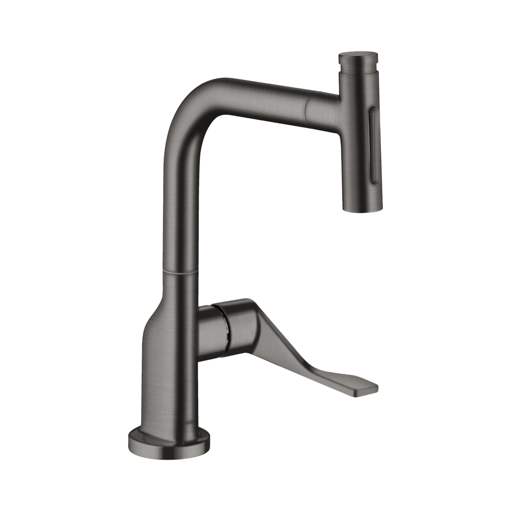 Hansgrohe 39863341 Axor Citterio Kitchen Faucet Select 2-Spray Brushed Black Chrome