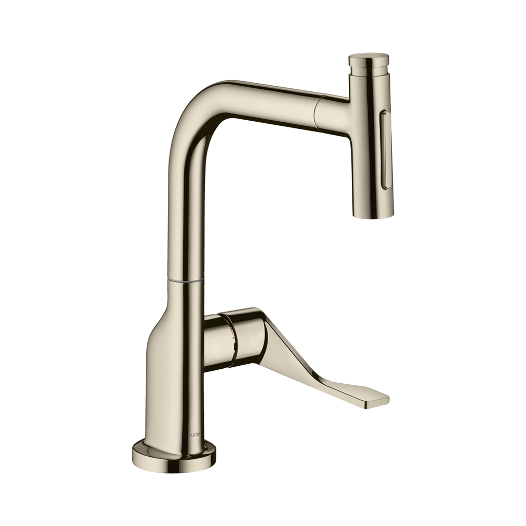 Hansgrohe 39863831 Axor Citterio Kitchen Faucet Select 2-Spray Polished Nickel