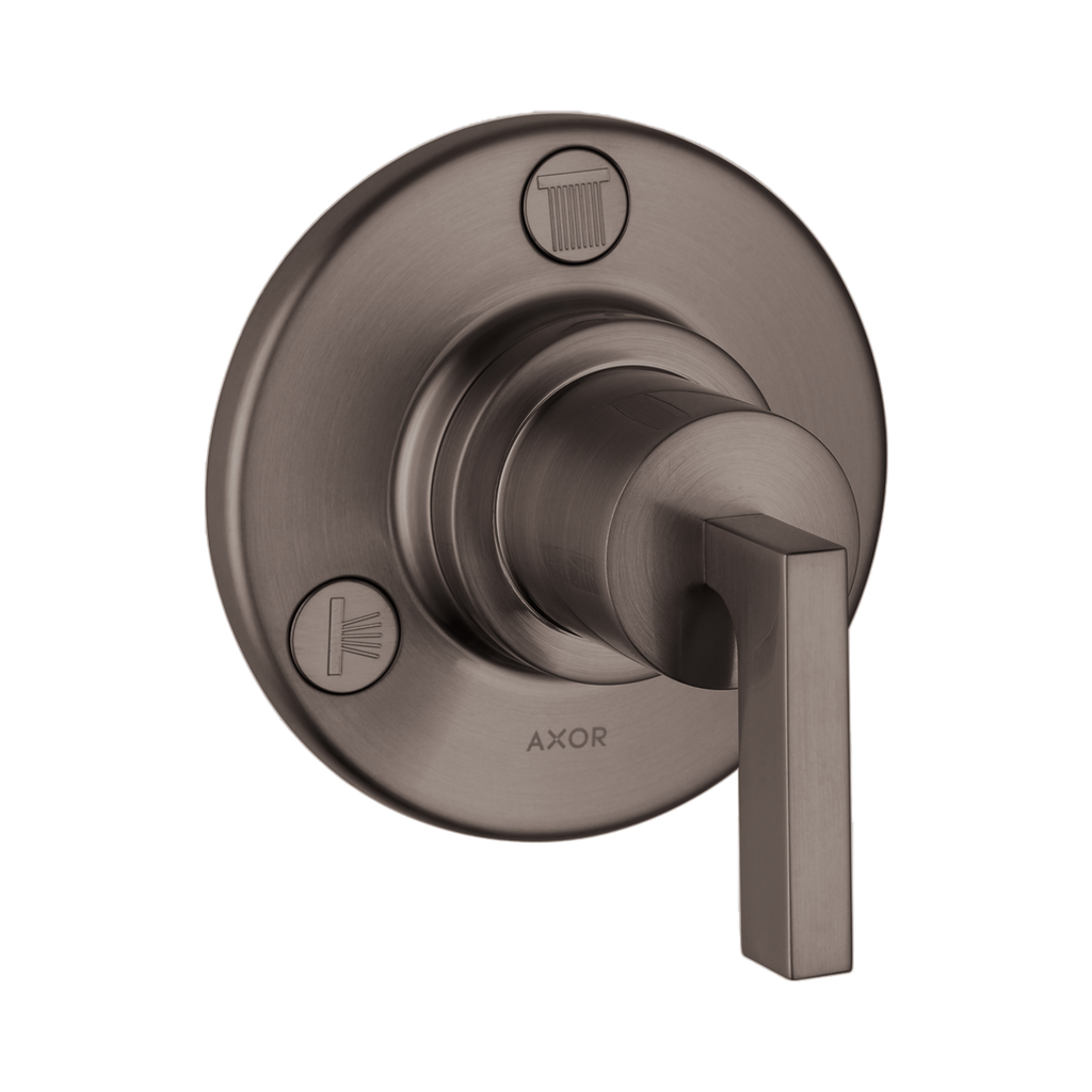 Hansgrohe 39931341 Axor Citterio Trio Quattro Diverter Trim Brushed Black Chrome