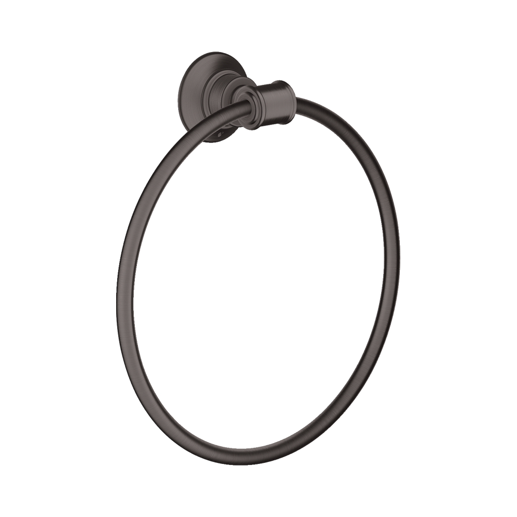 Hansgrohe 42021340 Axor Montreux Towel Ring Brushed Black Chrome
