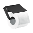 Hansgrohe 42836670 Axor Universal Softsquare Toilet Paper Holder With Cover Matte Black