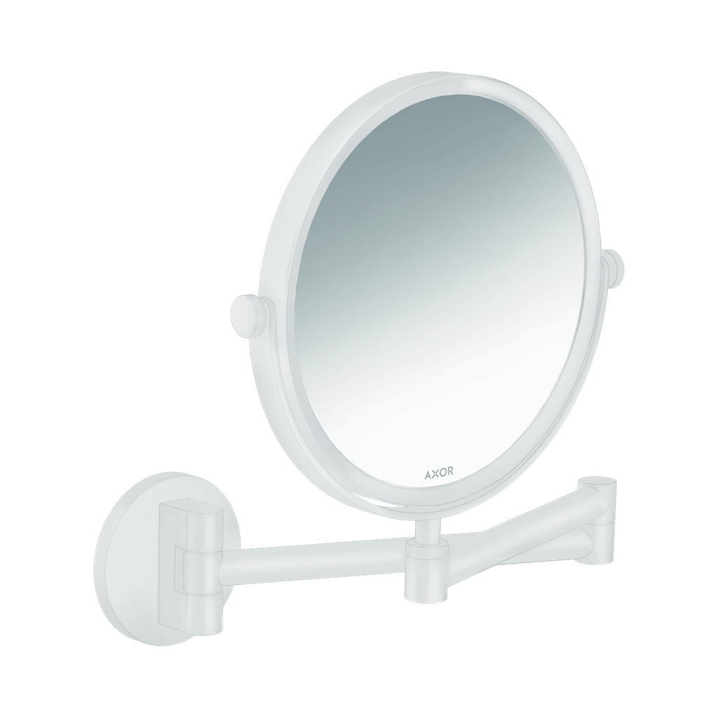 Hansgrohe 42849700 Axor Universal Circular Shaving Mirror Matte White