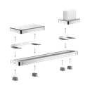 Hansgrohe 42870670 Axor Universal Softsquare Adapter Set Matte Black