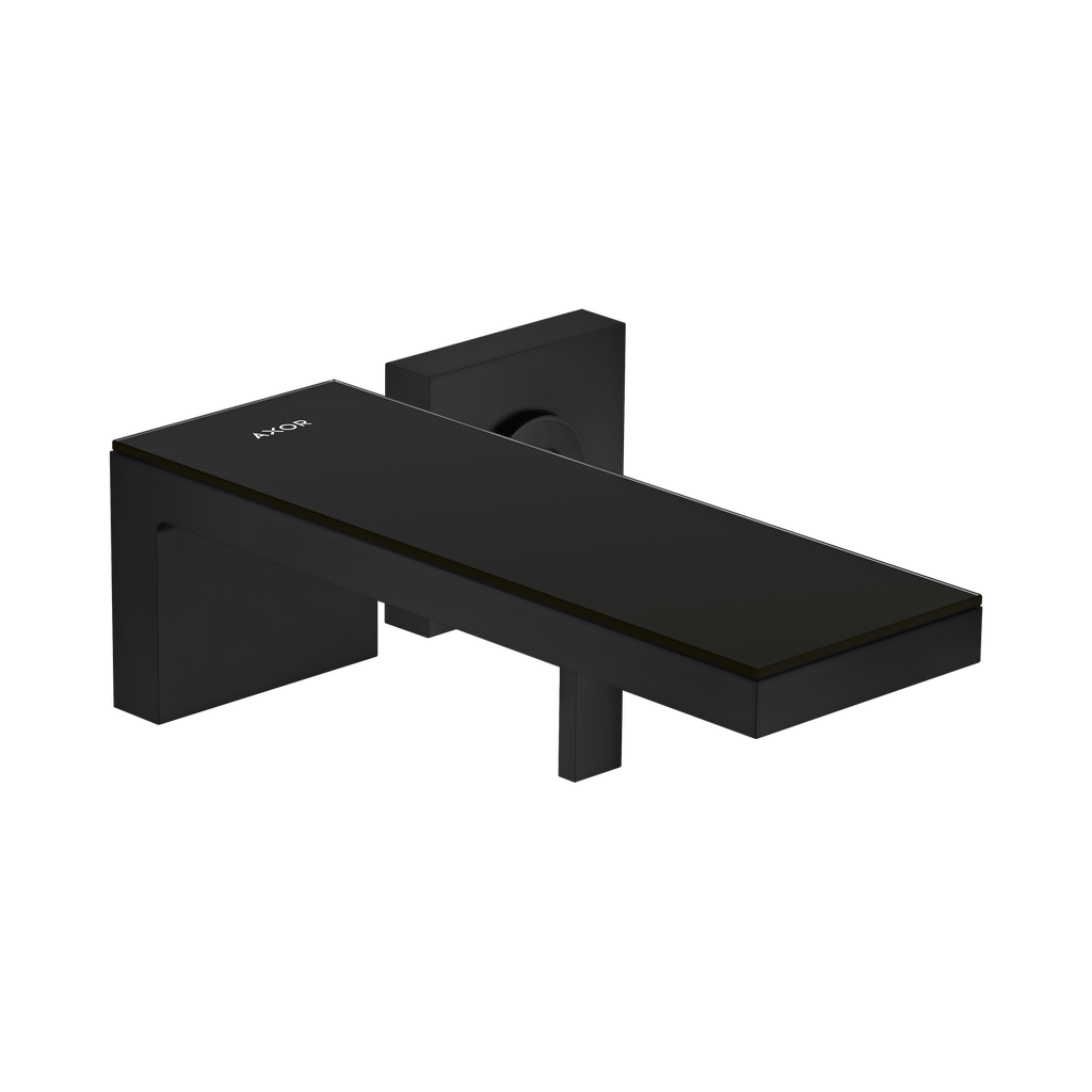 Hansgrohe 47060671 Axor MyEdition Wall Mounted Single Handle Faucet Trim Black Glass