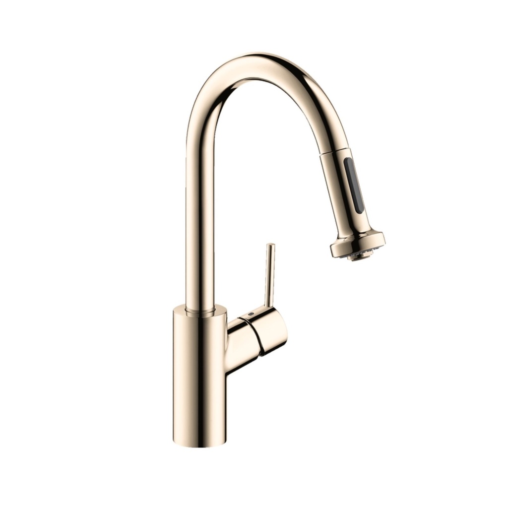 Hansgrohe 04286830 Talis S Prep Kitchen Pull-Down 1.75 GPM Faucet Polished Nickel
