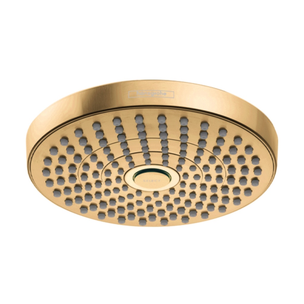 Hansgrohe 04388250 Croma Select S 180 2-Jet Showerhead Brushed Gold Optic