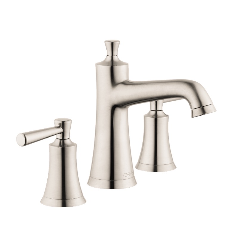Hansgrohe 04774820 Joleena Widespread Faucet 100 With Pop-Up Drain Brushed Nickel