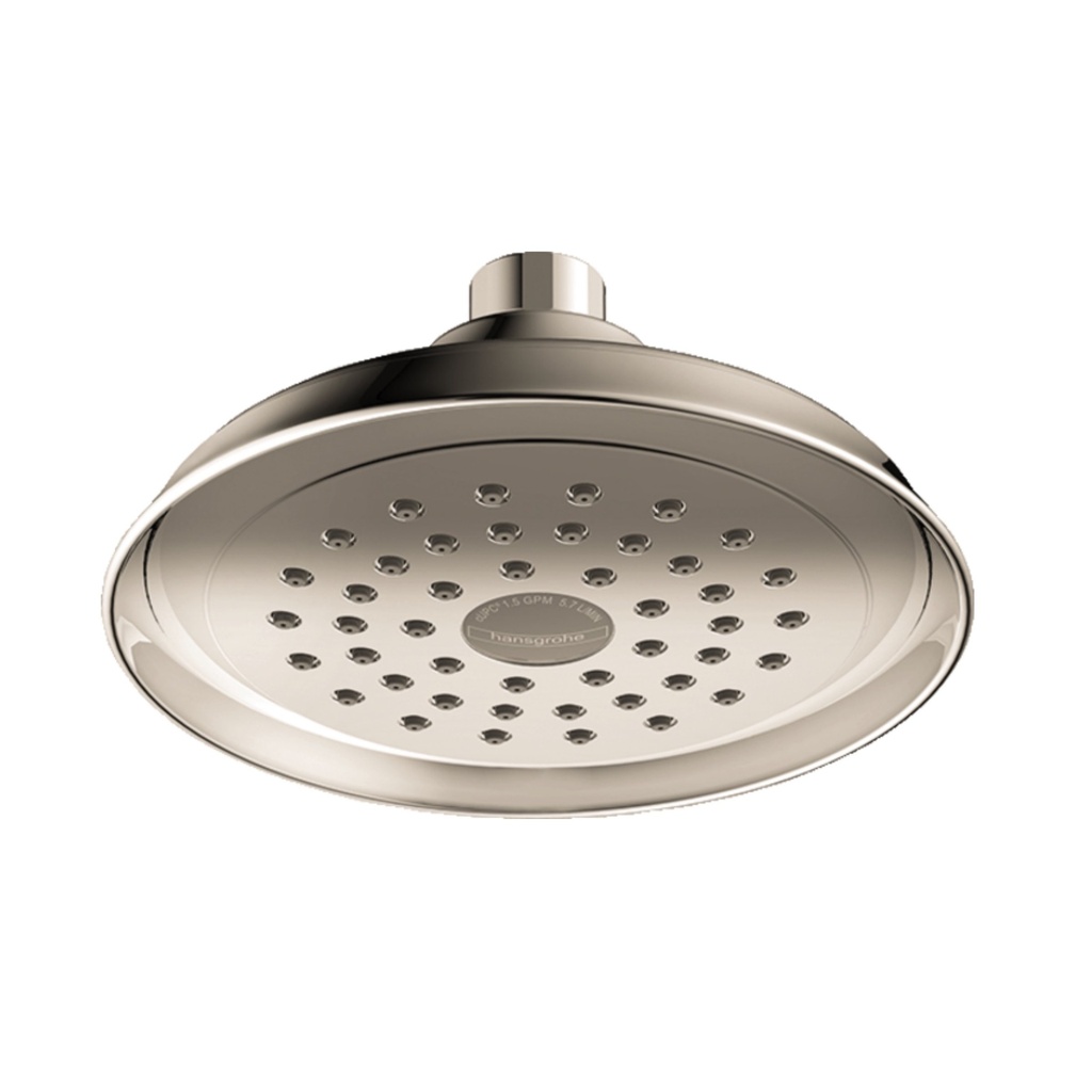 Hansgrohe 04781830 Joleena Showerhead 150 1-Jet 1.5 GPM Polished Nickel