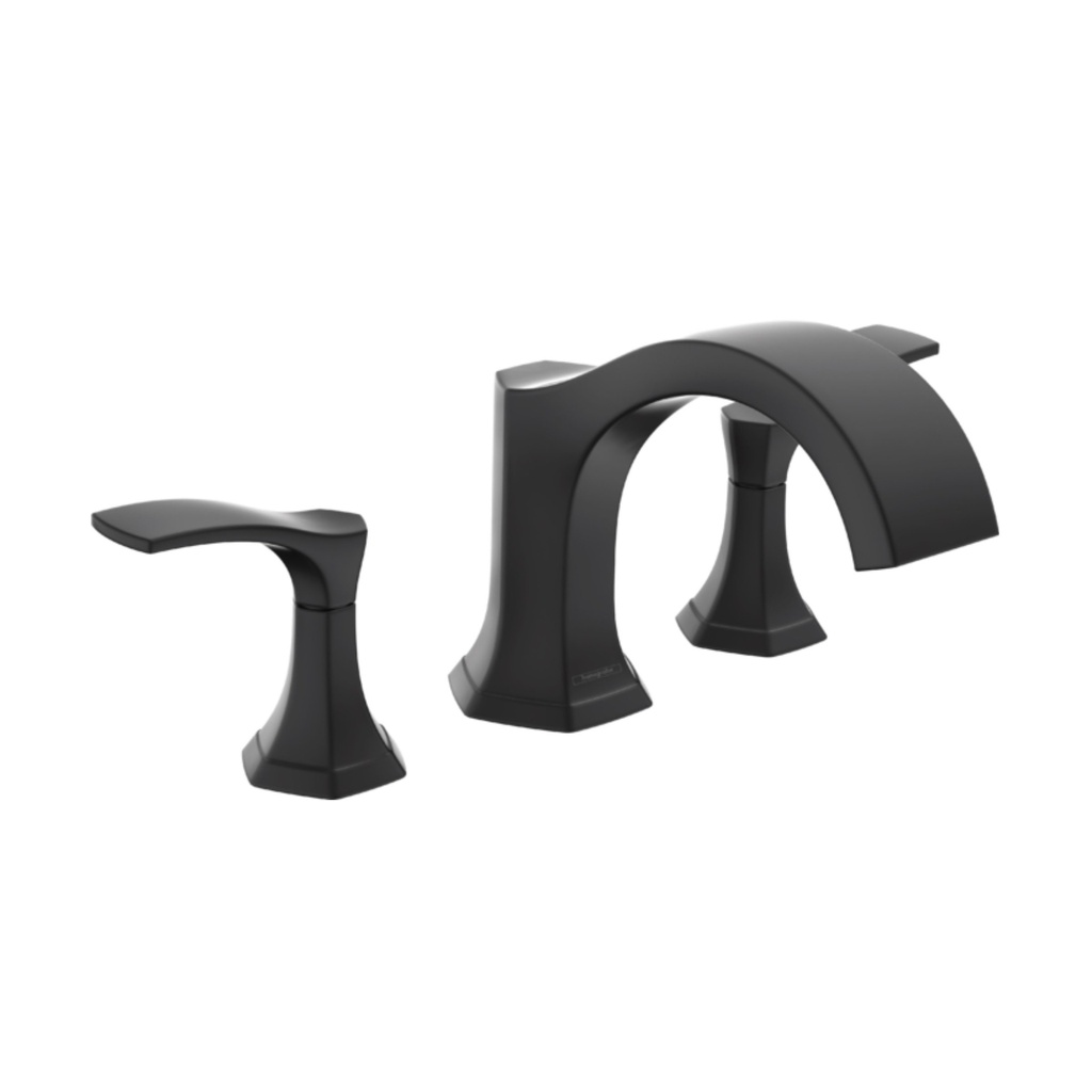 Hansgrohe 04816670 Locarno 3-Hole Roman Tub Set Trim Matte Black