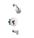 Hansgrohe 04906000 Clubmaster Pressure Balance Tub Shower Set Chrome