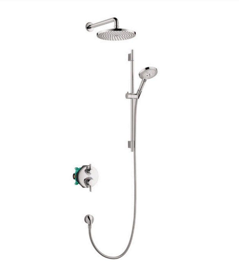 Hansgrohe 04915000 Raindance S Thermostatic Showerhead Wallbar Set Chrome